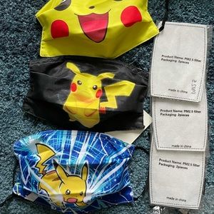 Three cute Adjustable Face Mask With PM2.5 Filter